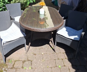 Polyrattan Esstisch Gartentisch 