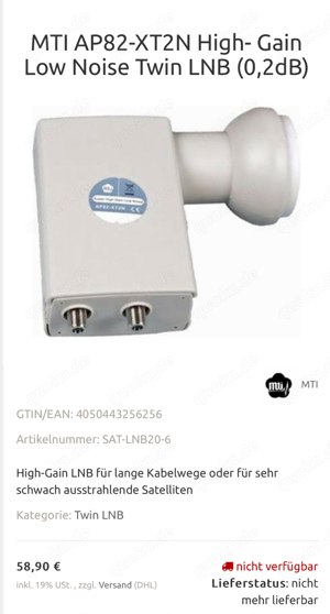 LNB für Sat Bild 5