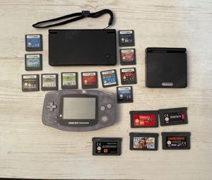 Gameboy Advance Sp + Gameboy Advance + Nintendo Dsi + Spiele 