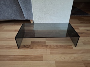 TV Aufsatz aus Glas