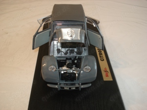 Citroen 2 CV Metall Modell 1:18 neuwertig OVP Bild 8