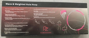 Hula Hoop Reifen mit Noppen pink-grau, neu u. originalverpackt