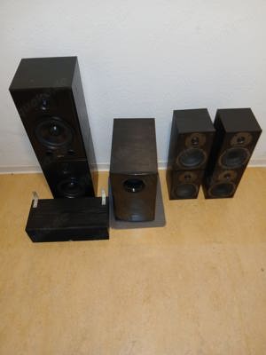 S.M.S.L. Amplifier mit Lautsprechern und Subwoofer 