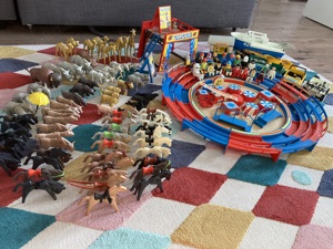 Große Playmobil Sammlung Zirkus, Safari, Boote mit viel Zubehör