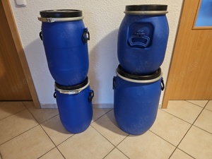 Kunstoff Fässer Blau (Drum) 4Stck.