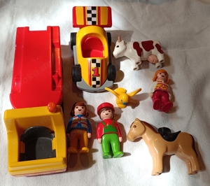 Playmobil 123 3 Figuren 3 Tiere 2 Fahrzeuge  