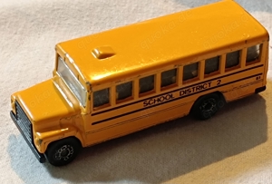 Matchbox Schulbus 1985 gelb District 2