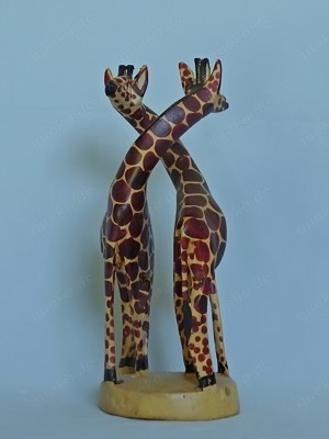 Giraffe Harmonie - Jacarandaholz Kunsthandwerk