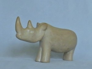 Nashorn aus Speckstein - Kunsthandwerk Afrika