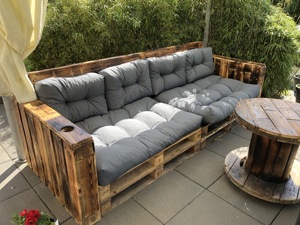 Palettenlounge Ecklounge Sofa Lounge 