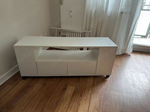 TV Holz Kommode Weiß