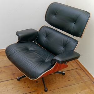 Vitra Eames Lounge Chair Leder Sessel Schwarz inkl. Ottoman