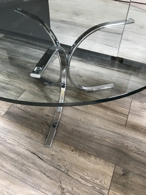 Wunderschöner edler Design Glastisch 17mm Glasplatte Couchtisch Bild 4