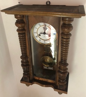 Schöne alte Gustav Becker Regulator Wanduhr Sammler Kunst Holz Vintage Bild 3