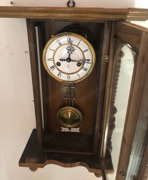 Schöne alte Gustav Becker Regulator Wanduhr Sammler Kunst Holz Vintage Bild 2