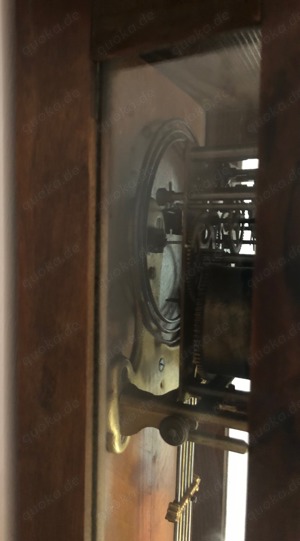 Schöne alte Gustav Becker Regulator Wanduhr Sammler Kunst Holz Vintage Bild 10