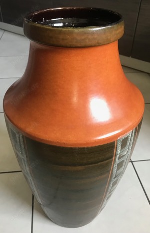 Tolle alte wunderschöne Bodenvase West-Germany 50cm 654.50 Retro Vintage 60   70er Jahre  Bild 10