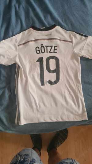 DFB Trikot vom Wm Held Mario Götze Kurzarm Größe S Kinder Bild 2