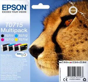 Druckerpatronen Epson T0715 Gepard Multipack