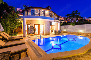 Villa mit Pool in Antalya Kalkan 80 m bis zum Strand