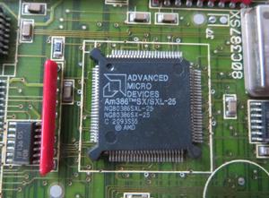 Vortex Golden Gate 386SX 25 Bridgeboard - AT Emulator Card for Amiga 2000 3000 Bild 5