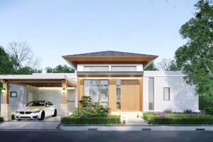 Vollständig eingerichtete Luxus Pool Villa Typ A in Salween Gardens Hua Hin, Thailand Bild 2