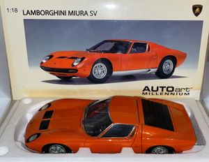 AUTOart Lamborghini Miura SV V12 1971 Orange Millennium Edition 1:18