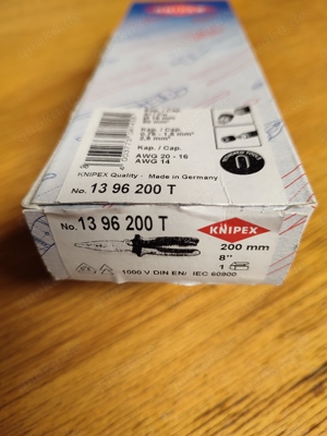 Knipex Installationszange 200 mm, neu