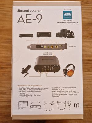 Creative Sound Blaster AE-9 Soundkarte PC intern 129dB 600Ohm 32bit 384kHz XAmp Bild 2