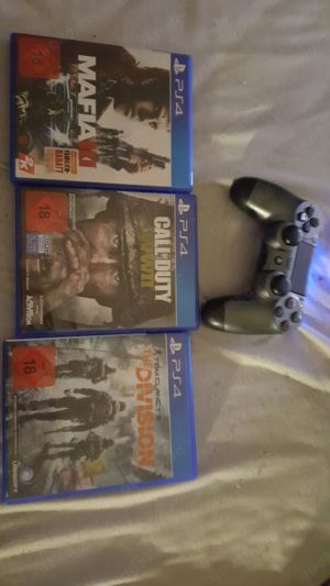 ps4 slim + controller + Spiele