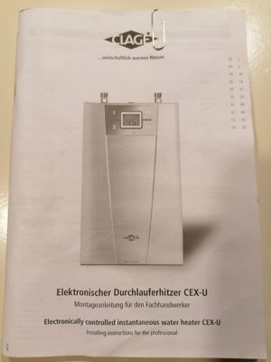 Durchlauferhitzer Clage CEX-U- elektronisch