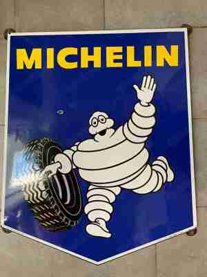 orginal Emailschild Michelin Wappen Emailschilder Originale