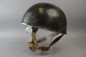 Britischer Fallschirmjäger Stahlhelm mit Tarnanstrich   Suez Krise CCL 1955 Ab 1945 Großbritannien