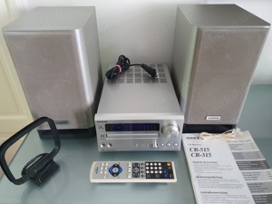 Klassiker! ONKYO CR515 CD Receiver mit FB, Antenne, 2 Boxen & Anleitung! TOP!