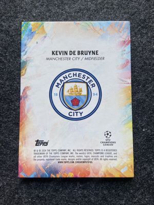 Topps inception uefa champions league 2024 first xi kevin de bruyne 1 1  Bild 2