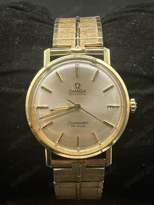 Omega Seamaster De Ville Automatic Herrenuhr Edelstahl - Elastisches Armband F2 Bild 2