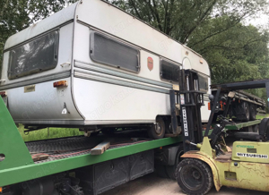 Wohnwagen Entsorgung plus Campingplatz, Rückbau Bild 2