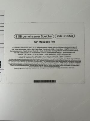 Apple MacBook Pro 13 Zoll (256GB SSD, M2, 8GB) Laptop - Space Grau - MNEH3D A... Bild 3 Apple MacBook Pro 13 Zoll (256GB SSD, M2, 8GB) Laptop - Space Grau - MNEH3D A... Bild 3