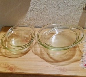 2 Jena Glasschalen mit Deckel