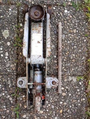 Rangierwagenheber hydraulisch 2 t gebraucht 13 - 39 cm voll fkts.fähig