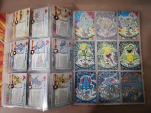 Pokemon Topps Trading Cards 1999 TV Animation Sammelmappe ca. 85% befüllt Bild 5