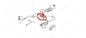 Ersatzblech BMW 18211436309 - Verbindungsträger 1er 3er X1 X3 V2A Bild 3
