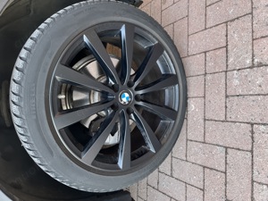 BMW Winterräder komplett, 20 .  245 45 R 20  für X3 G01 auch X4 Runflat , 6-6,5 mm von 44.Kw 2019, 