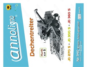 - annoligno 940   Dechentreiter Mähdrescher JD 270 S+Hurth Getriebe Bedienungsanleitung+Bild-E-Liste