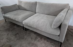 Verkaufe zweigeteiltes Sofa in beige an Selbstabholer