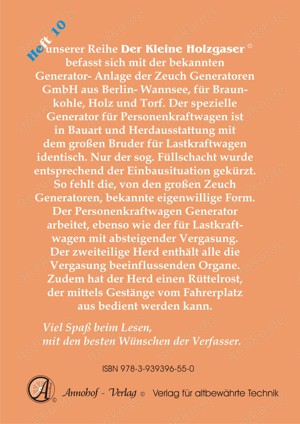 Der Kleine Holzgaser 10 von Annohof   Der Zeuch Gasgenerator im PKW Bedienungsanleitung Bild 2