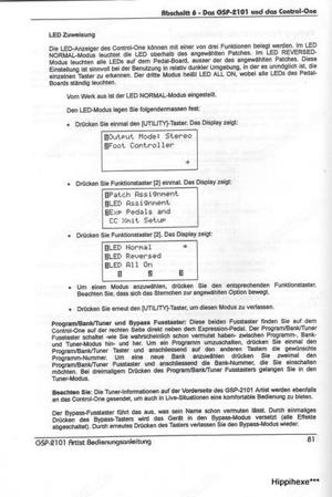 Bedienungsanleitung deutsch für DigiTech GSP 2101 Artist Owner's Manual  Gitarren  Bild 4