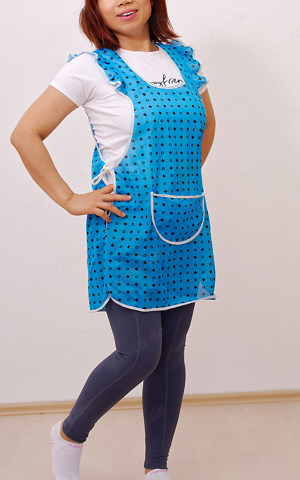 Kittelschürze, Schürze, Größe M, Türkis