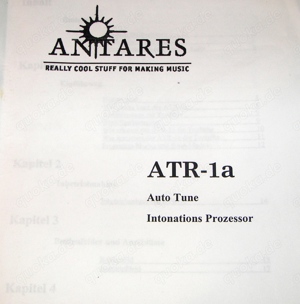 Bedienungsanleitung deutsch für Antares ATR-1a Auto Tune Pitch Intonations  Correction Processor  Bild 4