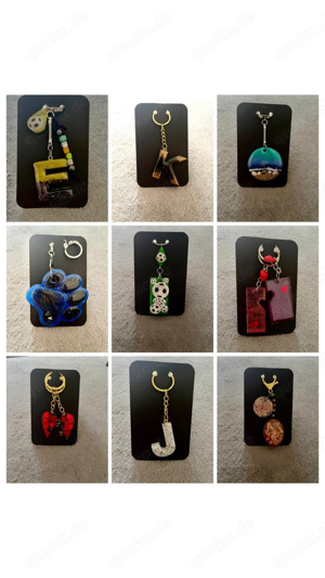 Selbstgemachte Souvenirs, Schmuck, Deko,